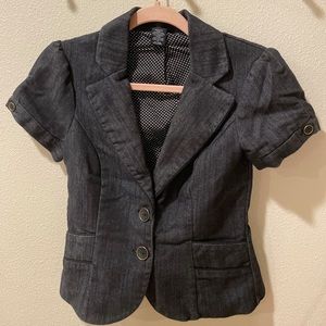 Maurices fitted jean blazer